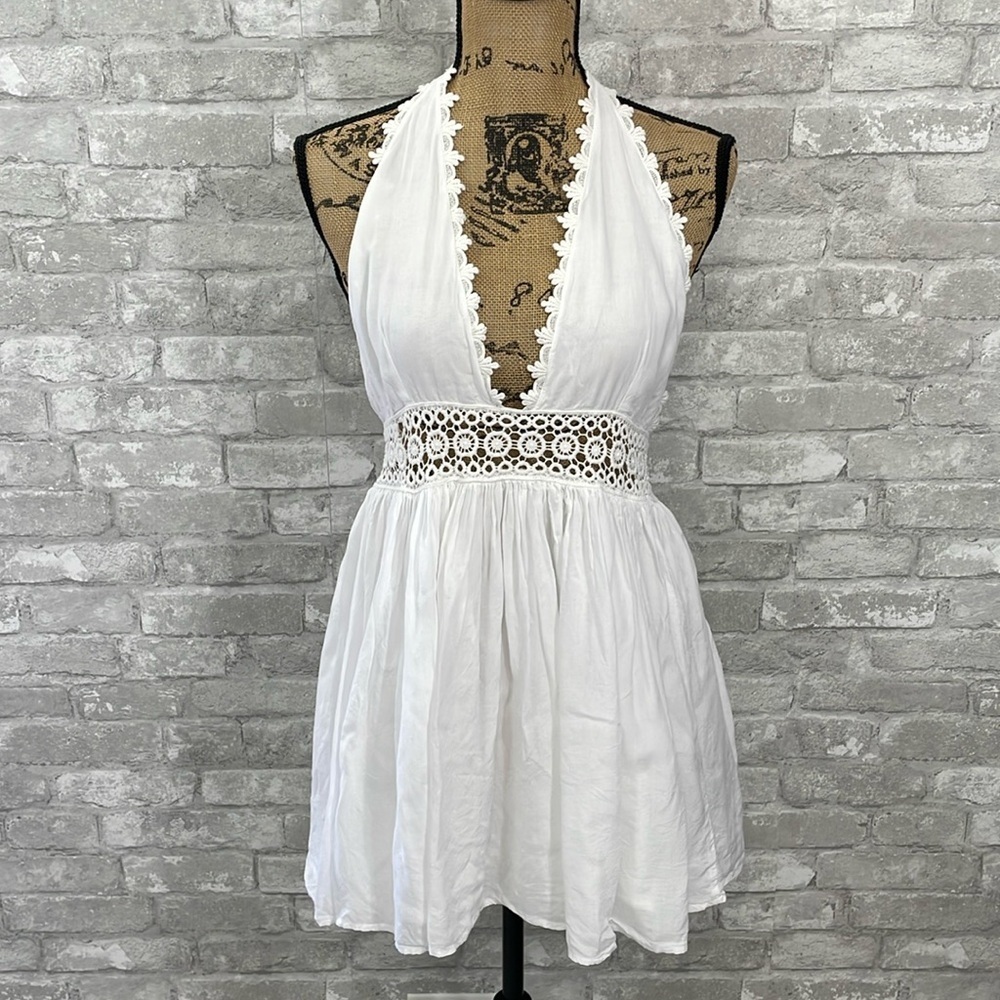 PILYQ White Celeste Dress Swim Cover-Up